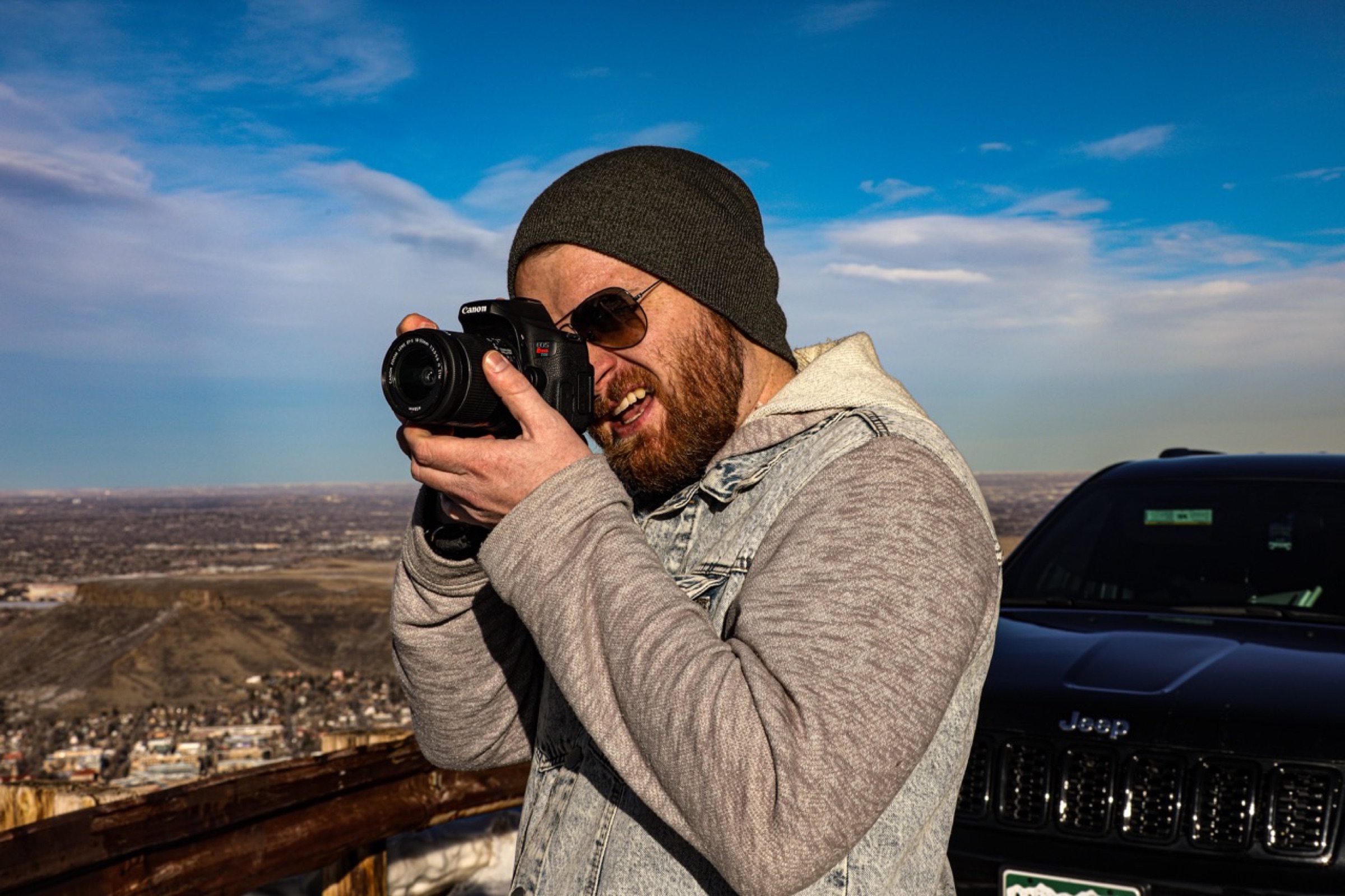 On-location candid shot